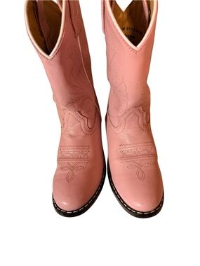 Girls Size 13 1/2 Pink Western Cowboy Boots
